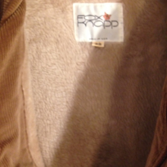 RARE Wool Fox Knapp Lined Jacket Size 38 - Picture 7 of 8